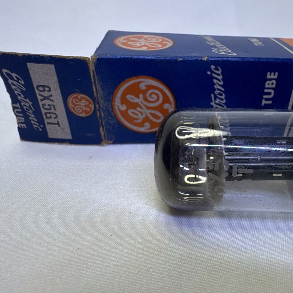 GE 6X5GT Electronic Vacuum Tube - Model 6X5GT - Includes Box